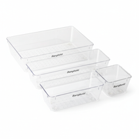 Clear Organizer Trays – Modular Storage Set