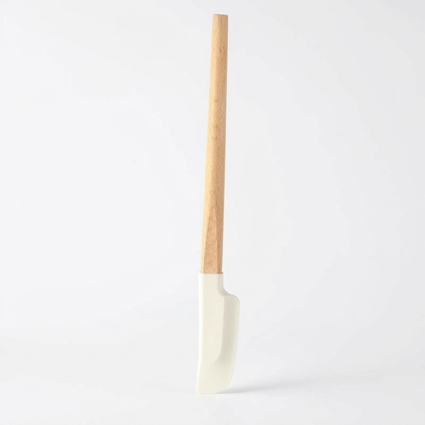 Non-Baking Silicone Spatula – Heat Resistant Wooden Handle for Cooking & Baking