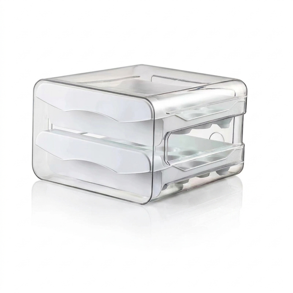 Egg Storage Box – Organized Refrigerator Storage with 2-Layer Design