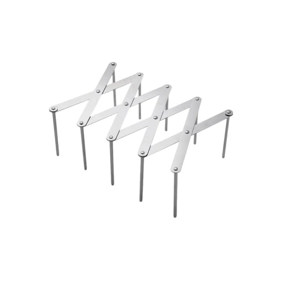 Adjustable Pot Lid Organizer – Space-Saving Stainless Steel Rack