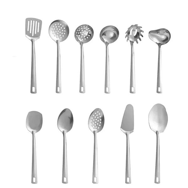 11-Piece Stainless Steel Kitchen Utensils – Durable & Eco-Friendly Set