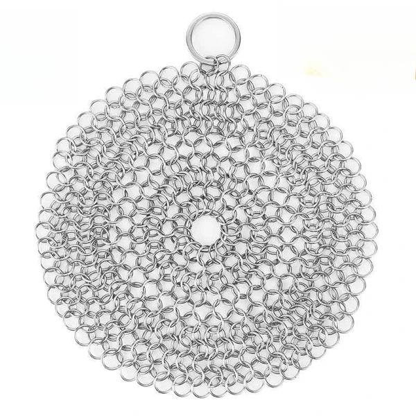 Stainless Steel Pot Scrubber – Tough Grease Cleaning Brush